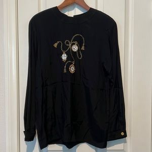 Hauber black blouse